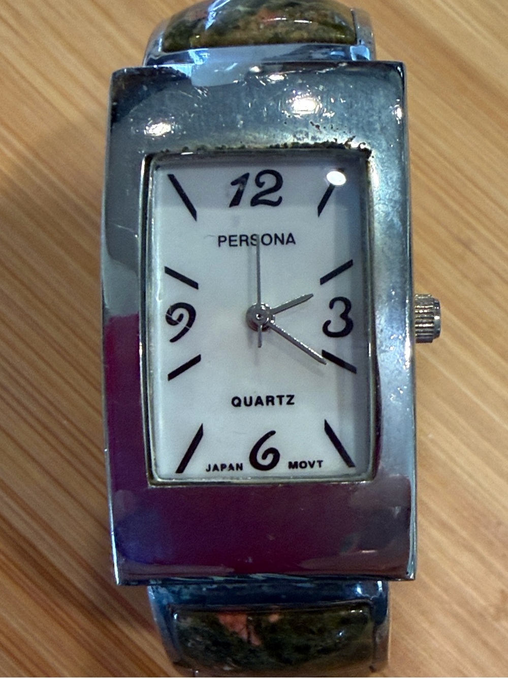 Persona Women’s Quartz Cuff Style Watch- 7.25” around